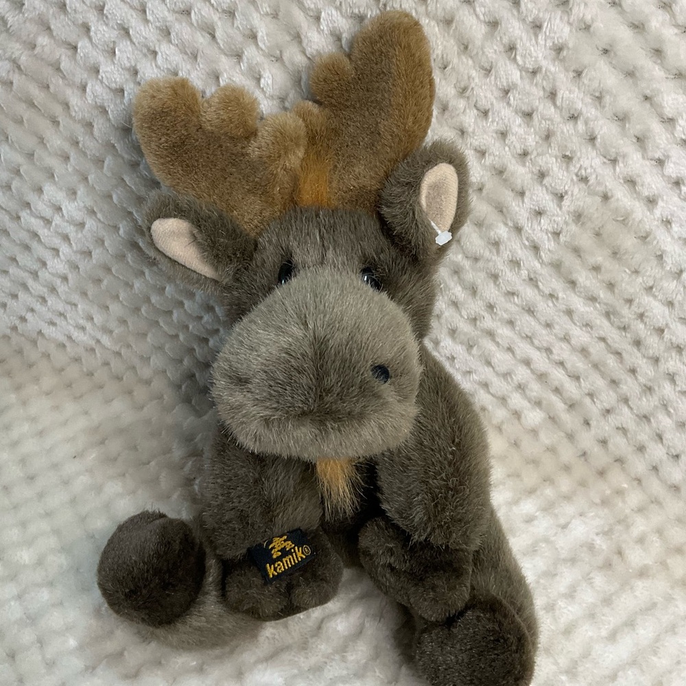 Kamik Plush Murphy Moose Brown Tan Stuffed Animal Toy